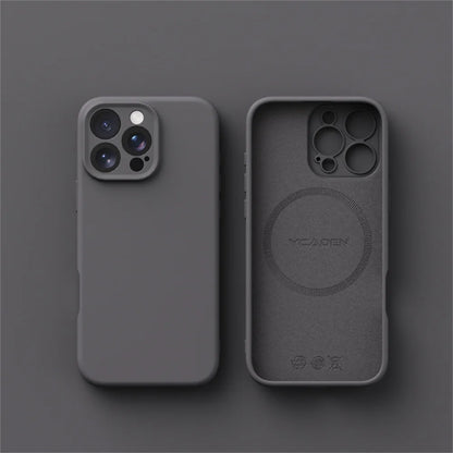 Luxury Liquid Silicone For Magsafe Case For iPhone 17 Air 16 Plus 15 14 13 12 Pro Max 17Pro Wireless Charging Skin Smooth Cover