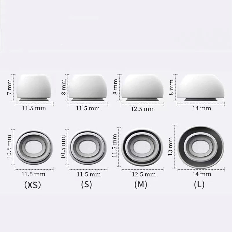 Eartips For Airpods Pro 1/2 Ear Pads Silicone Case Pressure Relief Hole Ear Caps Cushion Eartips Buds Earphone Air Pods Pro