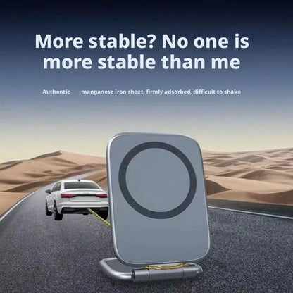New Car Magnetic Phone Holder Foldable Anti-shake Navigation Vehicle Mounted Mobile Stand