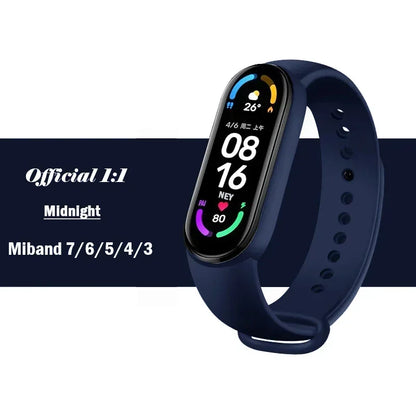 Watch Strap For Xiaomi Mi Band 7 6 5 4 3 Wristband Silicone Bracelet Wrist Straps MiBand 3/4 band5 band6 Smartwatch Accessories