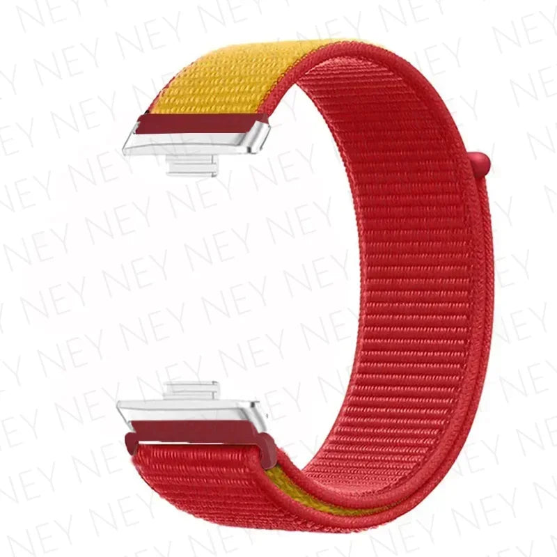 Nylon Strap For Huawei Watch Fit 3 4 Replacement Bracelet Nylon Loop Adjustable Band Soft Wristband Huawei Fit 4 Pro Accessories