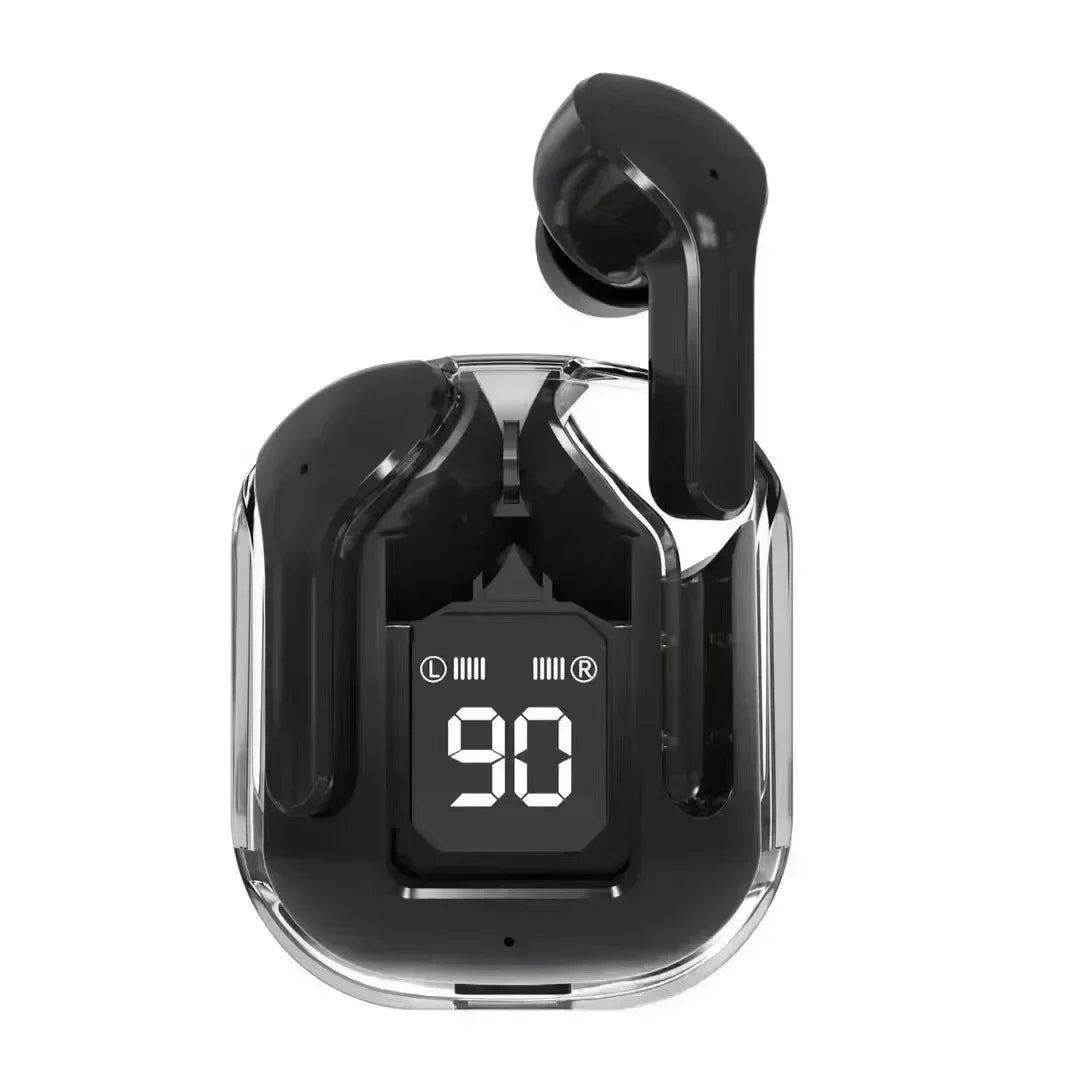 Wireless Bluetooth Headphones Tws in -ear Wireless Earphones with Microphone Led Display for Call Game Music Sports