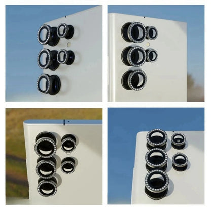 Clearance_Metal Diamond Ring Lens Camera Protector For Samsung Galaxy S22 S23 S24 Ultra For Galaxy S23 S23 Plus Glass Lens Cap_C