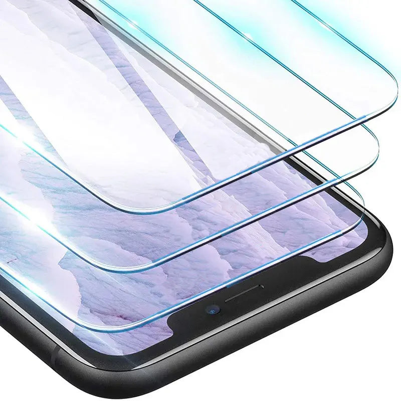 4PCS Protective Glass on For iPhone17 13 11 12 16 15 14 Pro Max screen protector Tempered Glass For iPhone 6S 7 8 Plus XR XS Max