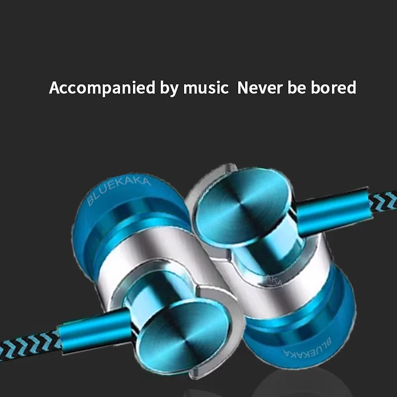 New 3.5mm Wired In-ear Earphone In Ear Noise Cancellation Ergonomic Design HiFi Stereo Sports Music Headphones For Phone MP3 MP4