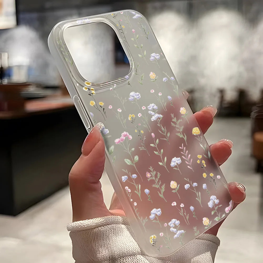 Transparent Matte Cases For iPhone 17 16 15 Case iPhone 16 Pro Max 15 14 12 11 13 Air Fundas Shockproof Cover Soft Phone Bumper