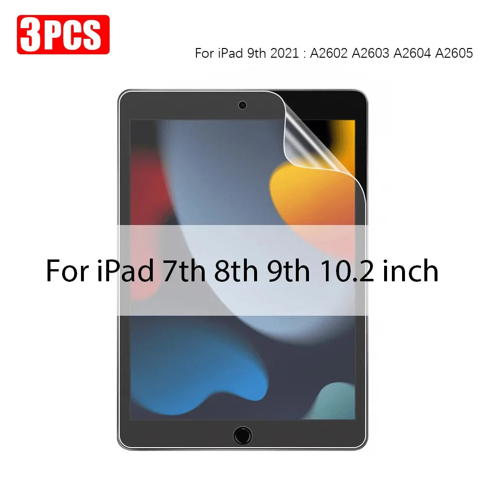 3Pcs Paper Feel Like Screen Protector For ipad Air 11 Pro 13 2024 10th 9th Generation 8 7 6 Air 5 4 Pro 11 12.9 10.5 M5 No Glass