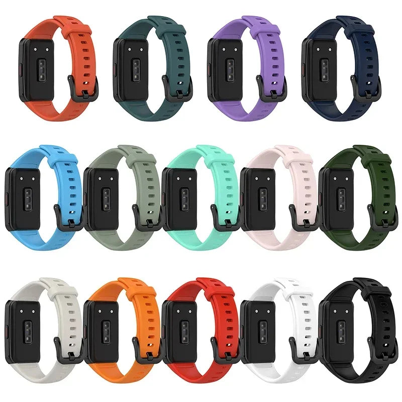 Replacement Sports Strap For Huawei Band 6 Strap Soft Silicone Watch Strap For Honor Band 6 Huawei Band 6 Pro Wristband Strap