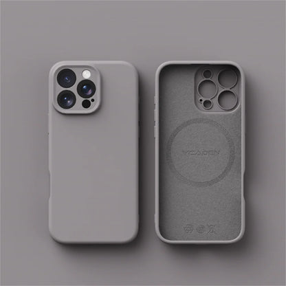Luxury Liquid Silicone For Magsafe Case For iPhone 17 Air 16 Plus 15 14 13 12 Pro Max 17Pro Wireless Charging Skin Smooth Cover
