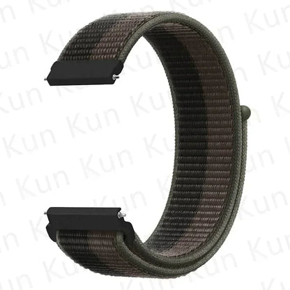 Nylon loop strap For Amazfit bip 6-5-3/u/S/pro Sport 20mm/22mm Bracelet for Amazfit GTS 4/3/2/2e/4 Mini/GTR 4/3/3 Pro/2/2e band