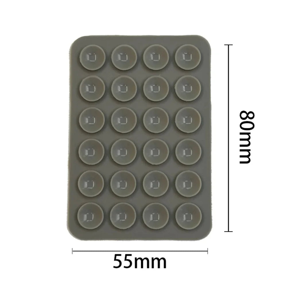 2pcs Double Sided Silicone Suction Cup Mobile Phone Suction Cup With Adhesive Pad Silicone Pad Rubber Suction Cup ﻿