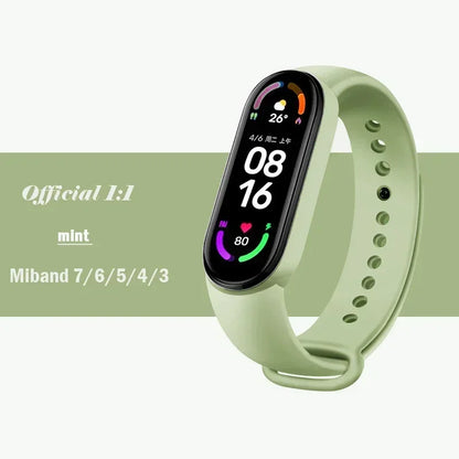 Watch Strap For Xiaomi Mi Band 7 6 5 4 3 Wristband Silicone Bracelet Wrist Straps MiBand 3/4 band5 band6 Smartwatch Accessories
