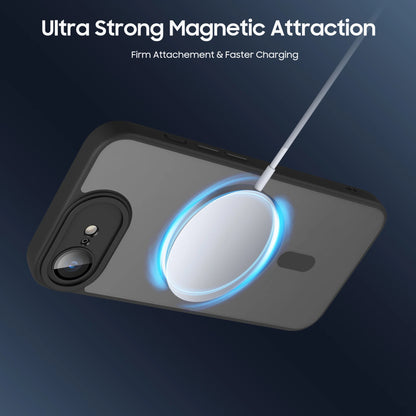Luxury Matte Magnetic Translucent Case For iPhone 16e Shockproof Protective Cover For Magsafe iPhone 17e Wireless Charge Cover