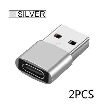 2Pcs USB To Type C OTG Adapter USB USB-C Male To Micro Type-c Female Converter For Macbook Samsung S20 USBC OTG Connector