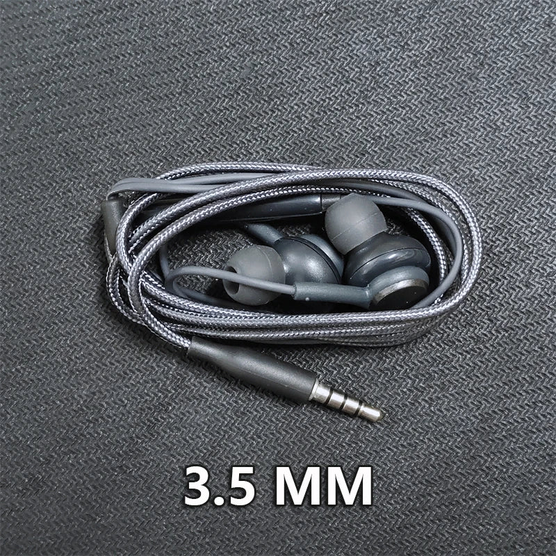 Type C Wired Earphone For Samsung Galaxy S24 S23 S22 S21 Ultra Plus Fe 3.5mm Earbud Headphones For A54 A34 A53 Phone Accessories