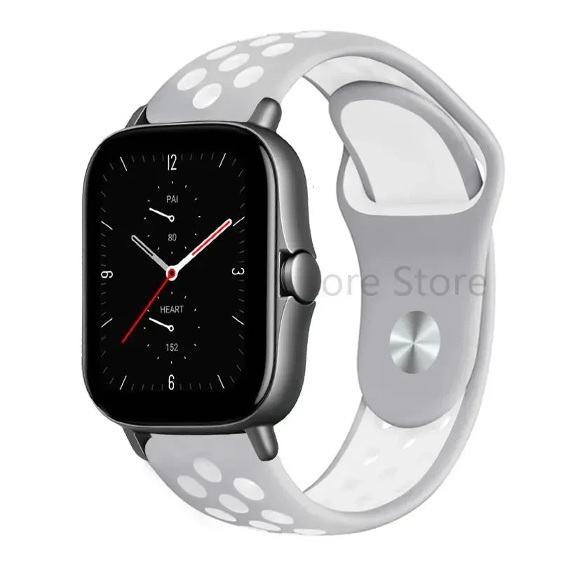 20mm 22mm Bracelet for Amazfit strap Silicone GTS/2/2e/GTS2 Mini/GTR 42mm/47mm/GTR2/2e/stratos Sport Watch band Amazfit bip 6 5