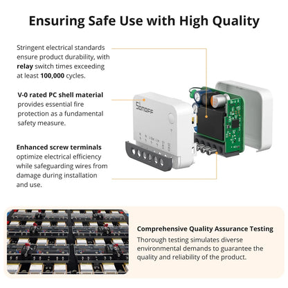 SONOFF ZBMINIR2 Extreme Zigbee Smart Switch Detach Relay External Switch Remote Control via eWeLink Support ZBBridge-U Gateway