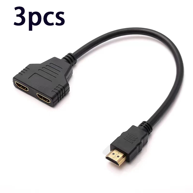Hdmi Compatible Splitter Cable Video Switch Adapter Output Hub X Box Ps3 4 Dvd Hdtv Pc Laptop TV Hd 1080p 1 Input 2