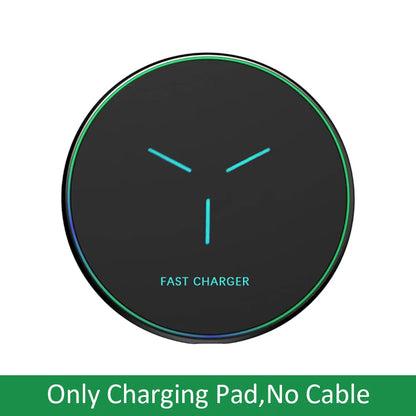 Wireless Charging Pad Fast Wireless Charger Compatible for iPhone 17 Pro 16 15 14 13 12 SE XS Max XR AirPods for Samsung Galaxy