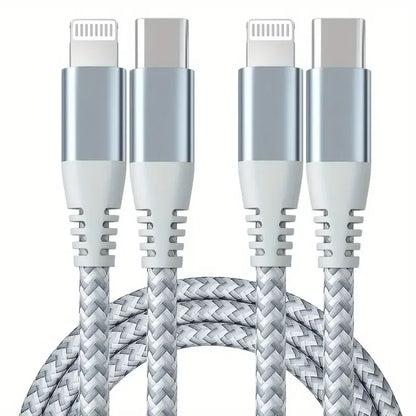 1PC 2PCS MFi Certified Fast Cable durable Nylon Braided Cord USB C to Lightning Cable Fast Charging Data for iPhone 14 13 12 11