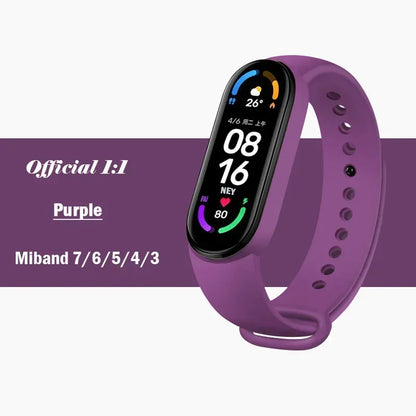 Watch Strap For Xiaomi Mi Band 7 6 5 4 3 Wristband Silicone Bracelet Wrist Straps MiBand 3/4 band5 band6 Smartwatch Accessories