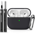 AirPods Pro Case Cover with Cleaner Kit,Soft Silicone Protective Case for Apple AirPod Pro 2nd/1st