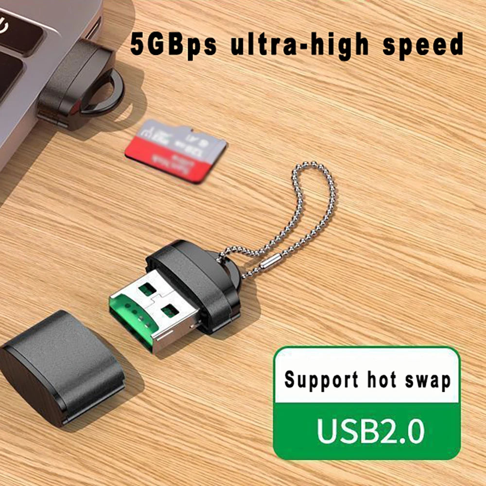 USB Micro SD/TF Card Reader USB 2.0 Mini Mobile Phone Memory Card Reader High Speed USB Adapter For Laptop Accessories