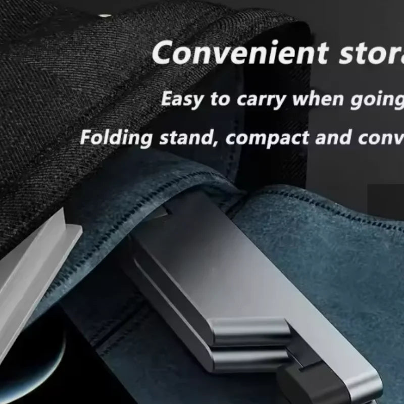 Universal Mini Size Aluminum Portable Folding Desk Mount Holder Bracket Mobile Phone Cradle Foldable Stand for Cellphone