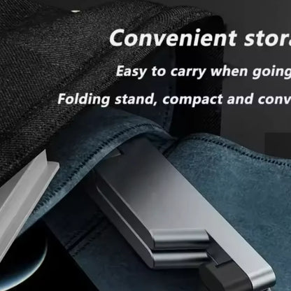 Universal Mini Size Aluminum Portable Folding Desk Mount Holder Bracket Mobile Phone Cradle Foldable Stand for Cellphone