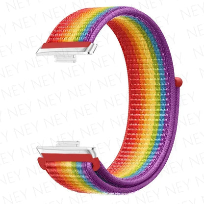 Nylon Strap For Huawei Watch Fit 3 4 Replacement Bracelet Nylon Loop Adjustable Band Soft Wristband Huawei Fit 4 Pro Accessories