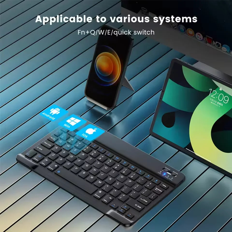 2025 New Bluetooth Wireless Keyboard Mouse For IOS Android Windows Tablet For iPad Mini Pro Keyboard Multi functional operation