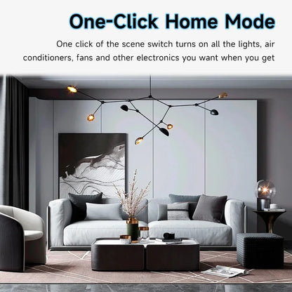 Tuya Zigbee Wireless Scene Switch 4 Gang Smart Push Button Automation Scenario Controller Smart Life Intelligent Linkage Alexa