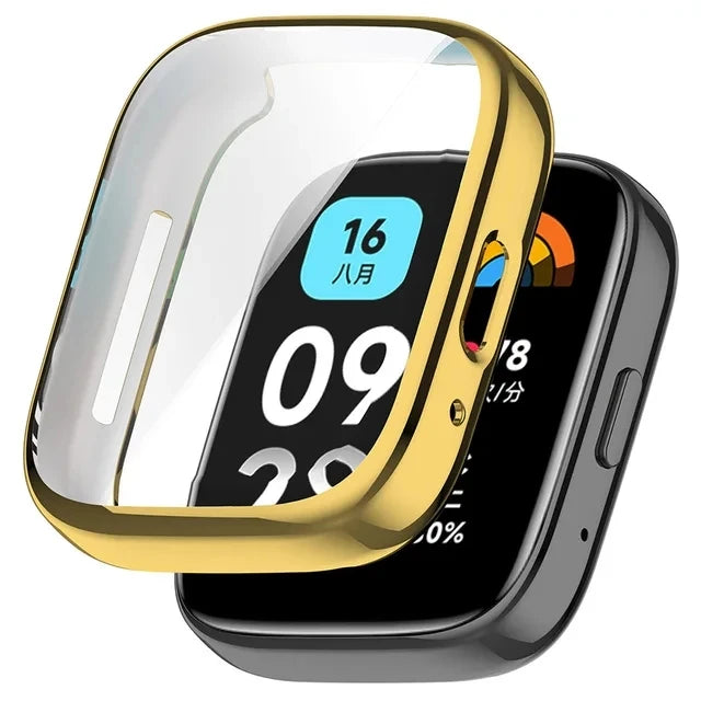 Soft Silicone Case Glass For Redmi Watch 3 Active 3 Lite Smart Watchband Screen Protector Cover for Xiaomi Redmi Watch 3 Active