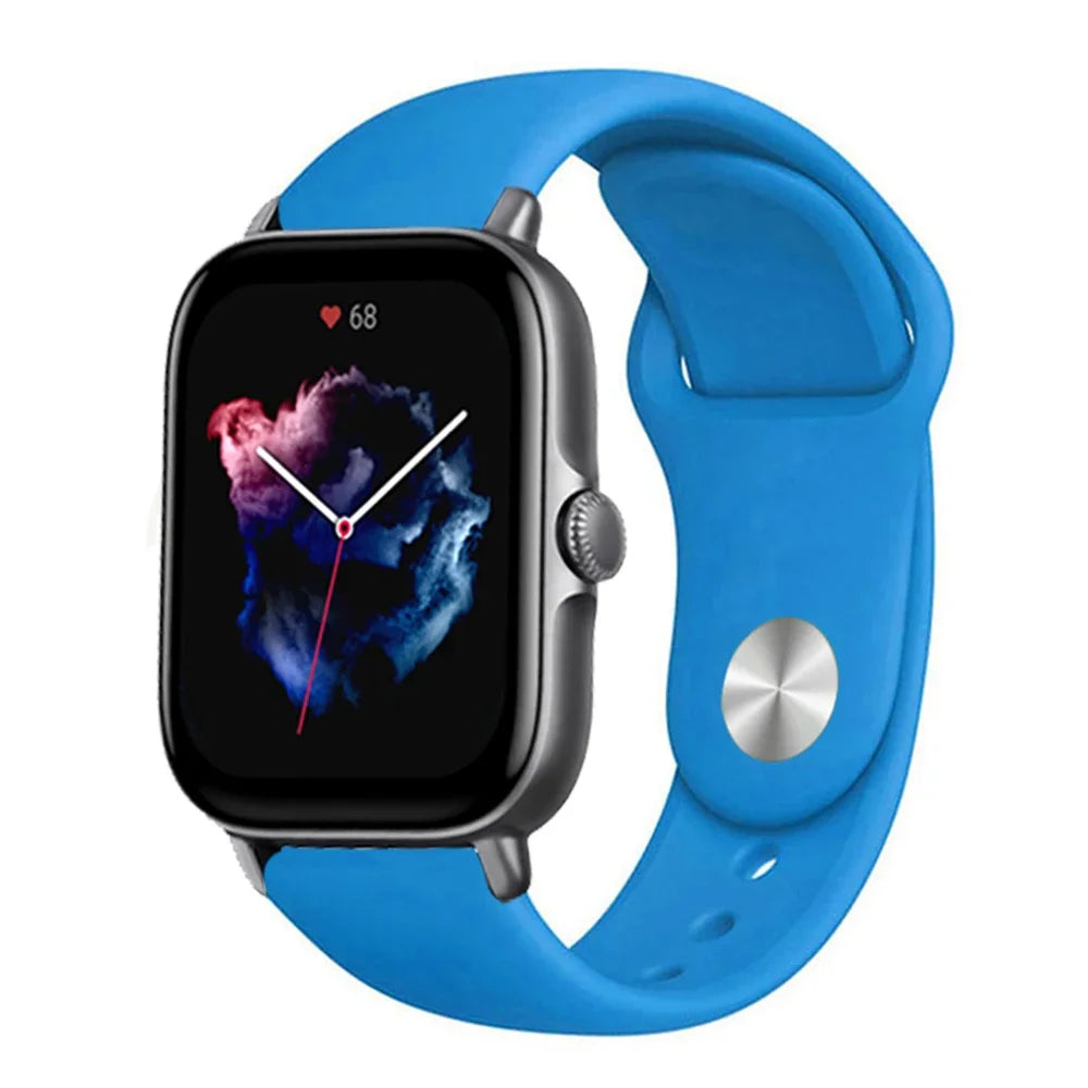 20mm 22mm watch Strap For Amazfit gts/4/3/2/gts2/4 Mini/Gtr4/3/2/2e/47mm Smartwatch Silicone Bracelet Watchabnd Amazfit gts Band