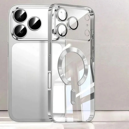 Luxury For Magsafe Magnetic Plating Phone Case For iPhone 17 Air Pro Max 17Pro Bumper Case For iPhone17 Pro Max Clear Back Cover