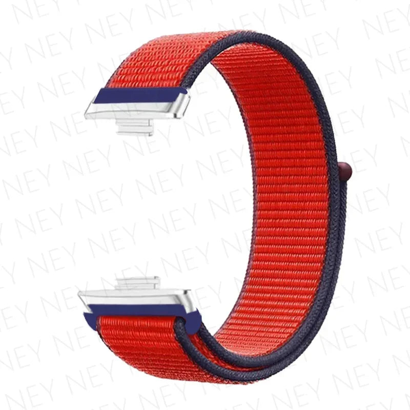 Nylon Strap For Huawei Watch Fit 3 4 Replacement Bracelet Nylon Loop Adjustable Band Soft Wristband Huawei Fit 4 Pro Accessories