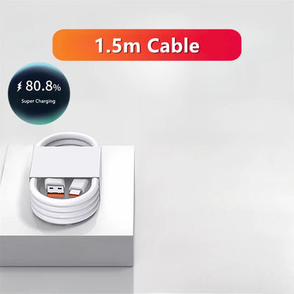6A 66W Super Fast Charger Type C Cable for Huawei Mate 40 50 60 P50 P60 Nova 8 9 10 Honor 50 70 90 100 200 Lite X7 X8 X9 Magic 5