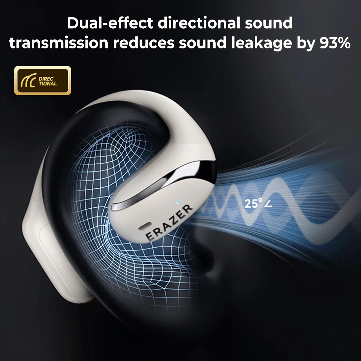 Original ERAZER X9 Wireless Headphones OWS HiFi Stereo Sports Open Bluetooth Earphones with Mic Call Noise Reduction Waterproof