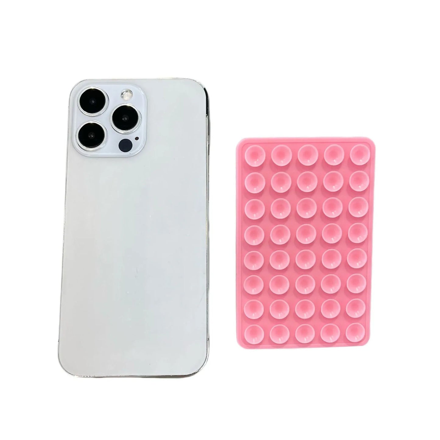Double Sided Silicone Suction Cup Phone Case Detachable Stand For Hands-Free Selfies And Videos Just Use For Smooth Glass