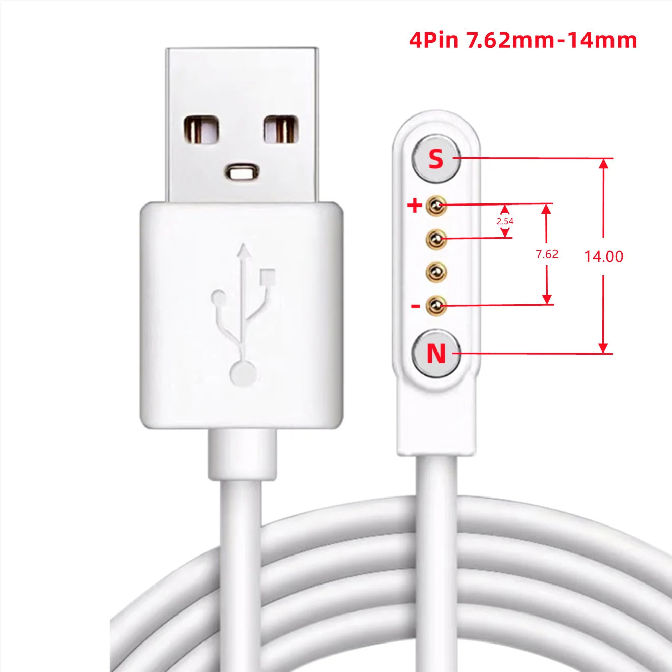 Universal Magnetic Charging Cable USB Dock Charger Power Line For Smart Watch Wristband Earphone Toothbrush Juicer Beauty Device