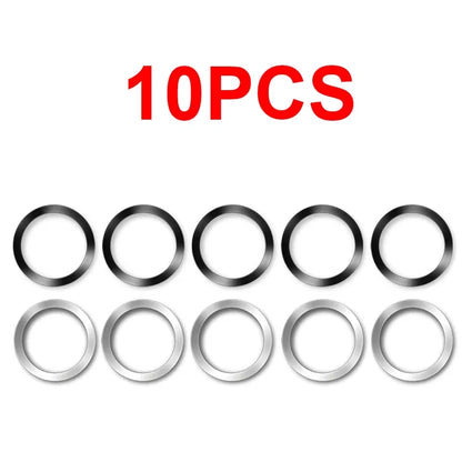 5/10Pcs Magnetic Self Adhesive Metal Ring Iron Sheet Sticker Wireless Charger Metal Plate Sticker Ring Magnet For iPhone Samsung