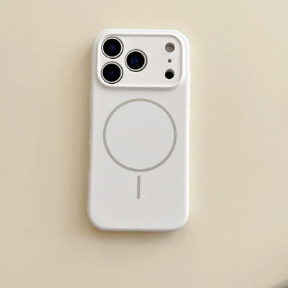 For Magsafe Magnetic Wireless Charging Solid Color Silicone Phone Case For iPhone 17 Pro Max/17/17 Pro Air Bumper Back Cover