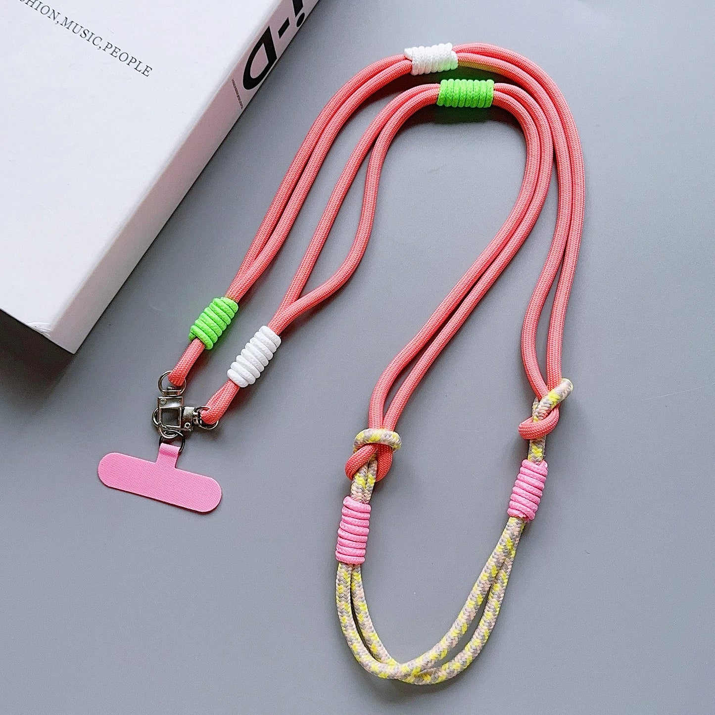 Personalized Trend Double Color Mobile Phone ZY Universal Lanyard Diagonal Span Long Shoulder Strap Rope Fashion Safety Rope