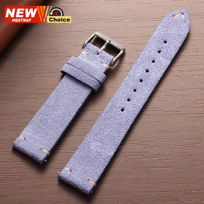 New 14/16/18/19mm 21mm 22mm 20mm Soft Suede Watch Strap for Seiko for Omega Universal Quick Release Bracelet Men Women Wristband