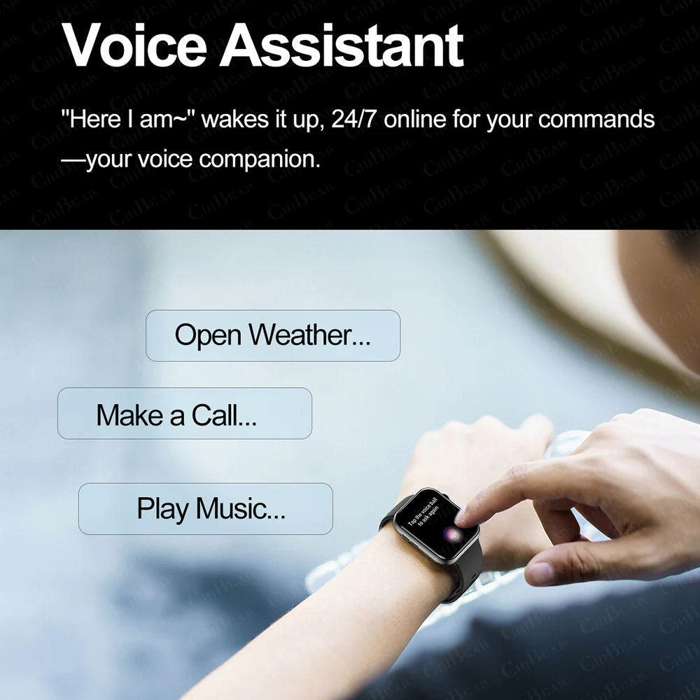 2025New Smartwatch Multi-functional Bluetooth Call Health Monitor Music Control Sports IP68 Waterproof Smart Watch For Men Women