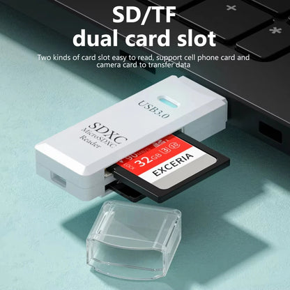 2 In 1 USB 3.0 Card Reader Micro TF SD Card Reader USB Adapter High Speed Card Reader TF Memory Card For PC Laptop Accessories