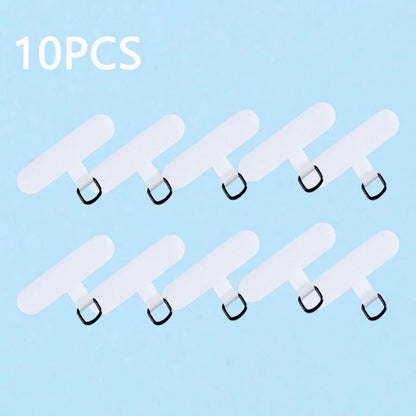 10/5/1Pcs Universal Tpu Mobile Phone Anti-lost Xyun Lanyard Card Gasket Nylon Detachable Phone Hanging Cord Strap Patch Tether