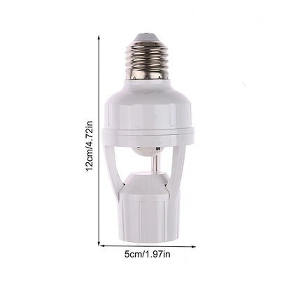 Smart E27 PIR Motion Sensor Light Switch 110V 220V Detector Base Lamp Holder Lux Time Delay Adjust Control Bulb Socket 1pc