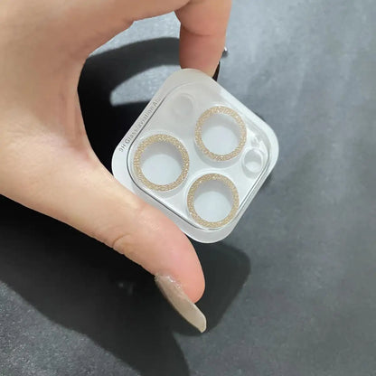 2PCS Bling Glitter Diamond Camera Lens Protector For Apple Iphone 16 15 13 12 Pro Max Sreen Zia Protectors Film For iPhone14plus