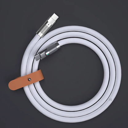 New 120w 6A Super Fast Charge PD Type C Liquid Silicone Cable Quick Charge 1M 1.5M 2M Usb Cable Usb C to C Charger Cable